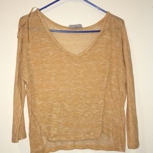 Yellow Knit Top/Coverup